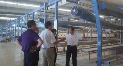 河南省長(zhǎng)葛市考察團(tuán)蒞臨申鷺達(dá)衛(wèi)浴考察